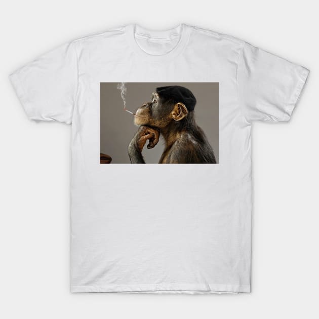 Monkey Smoking T-Shirt by Smoking Monkey